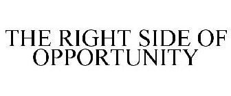 THE RIGHT SIDE OF OPPORTUNITY