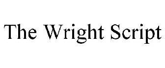 THE WRIGHT SCRIPT