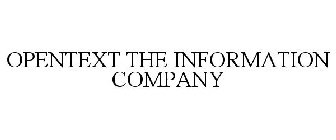 OPENTEXT THE INFORMATION COMPANY