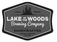 LOCAL FRESH LAKE OF THE WOODS BREWING COMPANY HANDCRAFTED KENORA ONTARIO CANADA