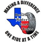 BENEFIT RIDERS OF EAST TEXAS MAKING A DIFFERENCE ONE RIDE AT A TIME