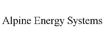 ALPINE ENERGY SYSTEMS
