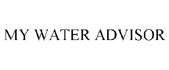 MY WATER ADVISOR