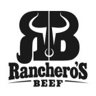 RB RANCHERO'S BEEF