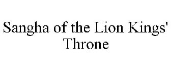 SANGHA OF THE LION KINGS' THRONE