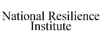 NATIONAL RESILIENCE INSTITUTE