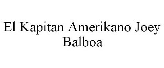 EL KAPITAN AMERIKANO JOEY BALBOA