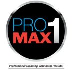 PRO MAX 1 PROFESSIONAL CLEANING, MAXIMUM RESULTS