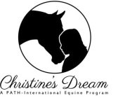 CHRISTINE'S DREAM - A PATH-INTERNATIONAL EQUINE PROGRAM LOGO