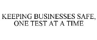 KEEPING BUSINESSES SAFE, ONE TEST AT A TIME