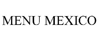 MENU MEXICO