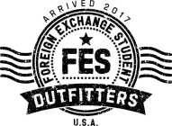 FES OUTFITTERS, FOREIGN EXCHANGE STUDENT, ARRIVED 2017, U.S.A.