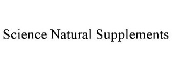 SCIENCE NATURAL SUPPLEMENTS