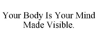 YOUR BODY IS YOUR MIND MADE VISIBLE.