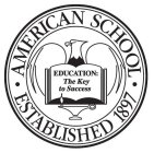 AMERICAN SCHOOL ESTABLISHED 1897 EDUCATION THE KEY TO SUCCESS