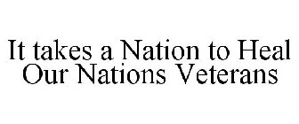 IT TAKES A NATION TO HEAL OUR NATIONS VETERANS