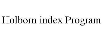 HOLBORN INDEX PROGRAM