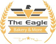 THE EAGLE (IN BLACK) BAKERY & MORE(IN WHITE SURROUNDED BY GOLDEN YELLOW0