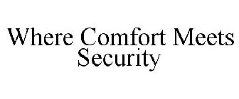 WHERE COMFORT MEETS SECURITY