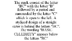 THE MARK CONSIST OF THE LETTER 
