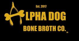 EST 2017 ALPHA DOG BONE BROTH CO.