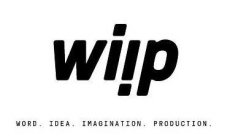 WIIP WORD. IDEA. IMAGINATION. PRODUCTION.