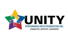 UNITY PERFORMING ARTS FOUNDATION INC. CHARACTER. ARTISTRY. LEADERSHIP.
