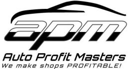 APM AUTO PROFIT MASTERS WE MAKE SHOPS PROFITABLE!