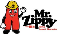 MR. ZIPPY THE BIB WITH LEGS & CHARACTER