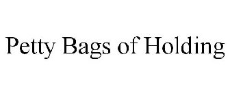 PETTY BAGS OF HOLDING