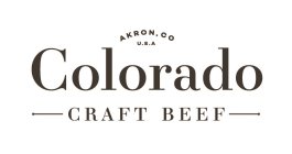 AKRON, CO U.S.A. COLORADO CRAFT BEEF