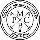 MBPC MEADOW BROOK POLO CLUB SINCE 1881
