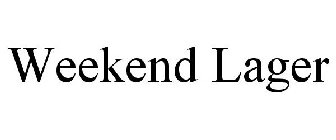 WEEKEND LAGER