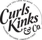 HAIR YOU LOVE TO WEAR CURLS KINKS & CO. TAILORED TEXTURES PREMIUM FIBER
