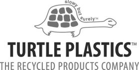 SLOWY BUT SURELY TURTLE PLASTICS THE RECYCLED PRODUCTS COMPANY