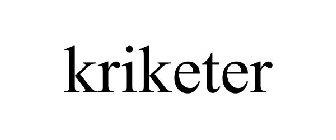 KRIKETER