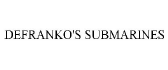 DEFRANKO'S SUBMARINES