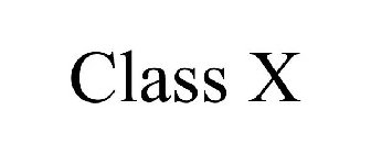 CLASS X