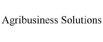 AGRIBUSINESS SOLUTIONS