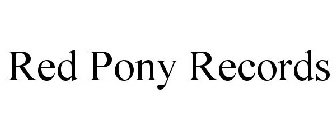 RED PONY RECORDS