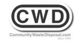 CWD COMMUNITYWASTEDISPOSAL.COM SINCE 1984