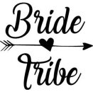 BRIDE TRIBE WITH ARROW WITH HEART IN BETWEEN.