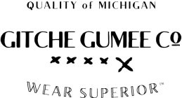 QUALITY OF MICHIGAN GITCHE GUMEE CO XXXXX WEAR SUPERIOR