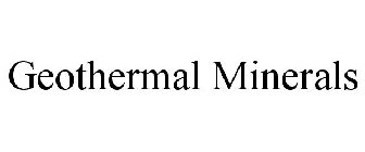GEOTHERMAL MINERALS