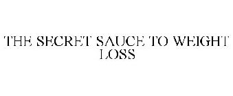 THE SECRET SAUCE TO WEIGHT LOSS