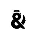 AMPERSAND CREATES IMAGE OF CAT/DOG WITH HALO ABOVE AMPERSAND CREATING IMAGE OF AN ANGEL AND EARS/HORNS CREATING IMAGE OF A DEVIL