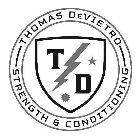 T D THOMAS DEVIETRO STRENGTH & CONDITIONING