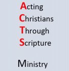 ACTING CHRISTIANS THROUGH SCRIPTURE MINISTRY