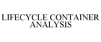 LIFECYCLE CONTAINER ANALYSIS