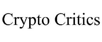 CRYPTO CRITICS